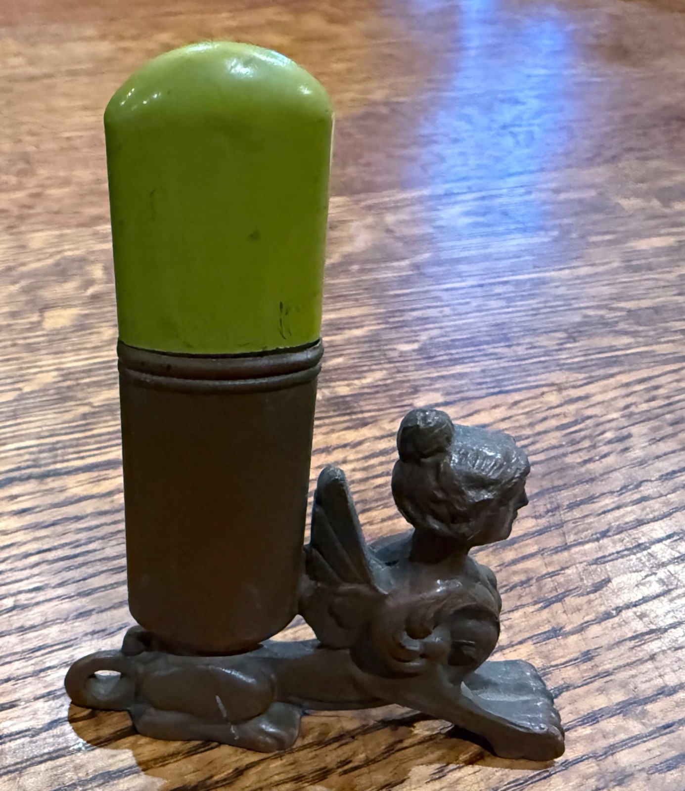 RARE WEIDLICH BROS ART DECO 1932 GRYPHON TABLE TOP LIGHTER ORIGINAL 1912 PATENT
