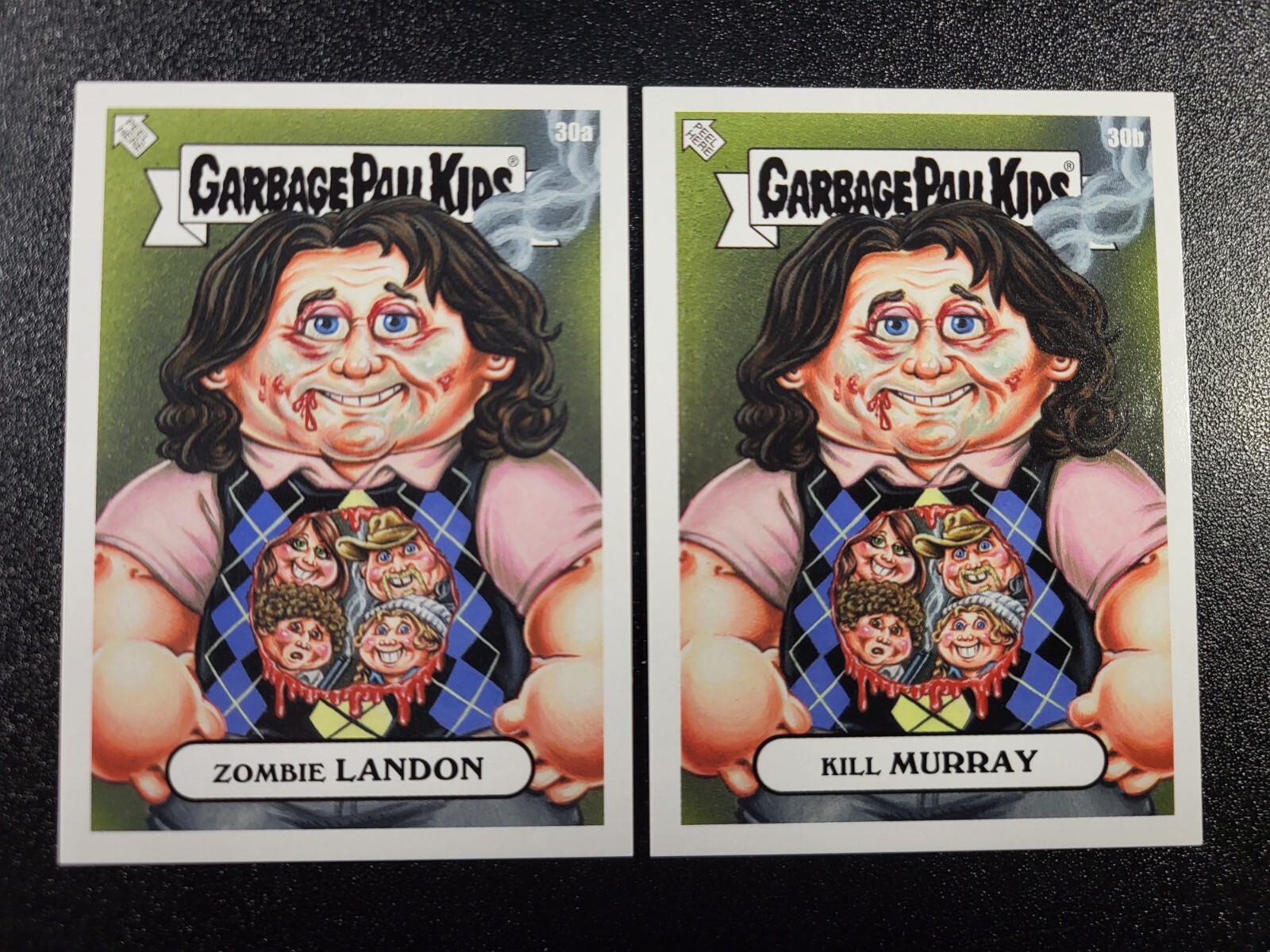 Zombieland Movie Bill Murray Woody Harrelson Spoof 2023 Garbage Pail Kids 2 Card