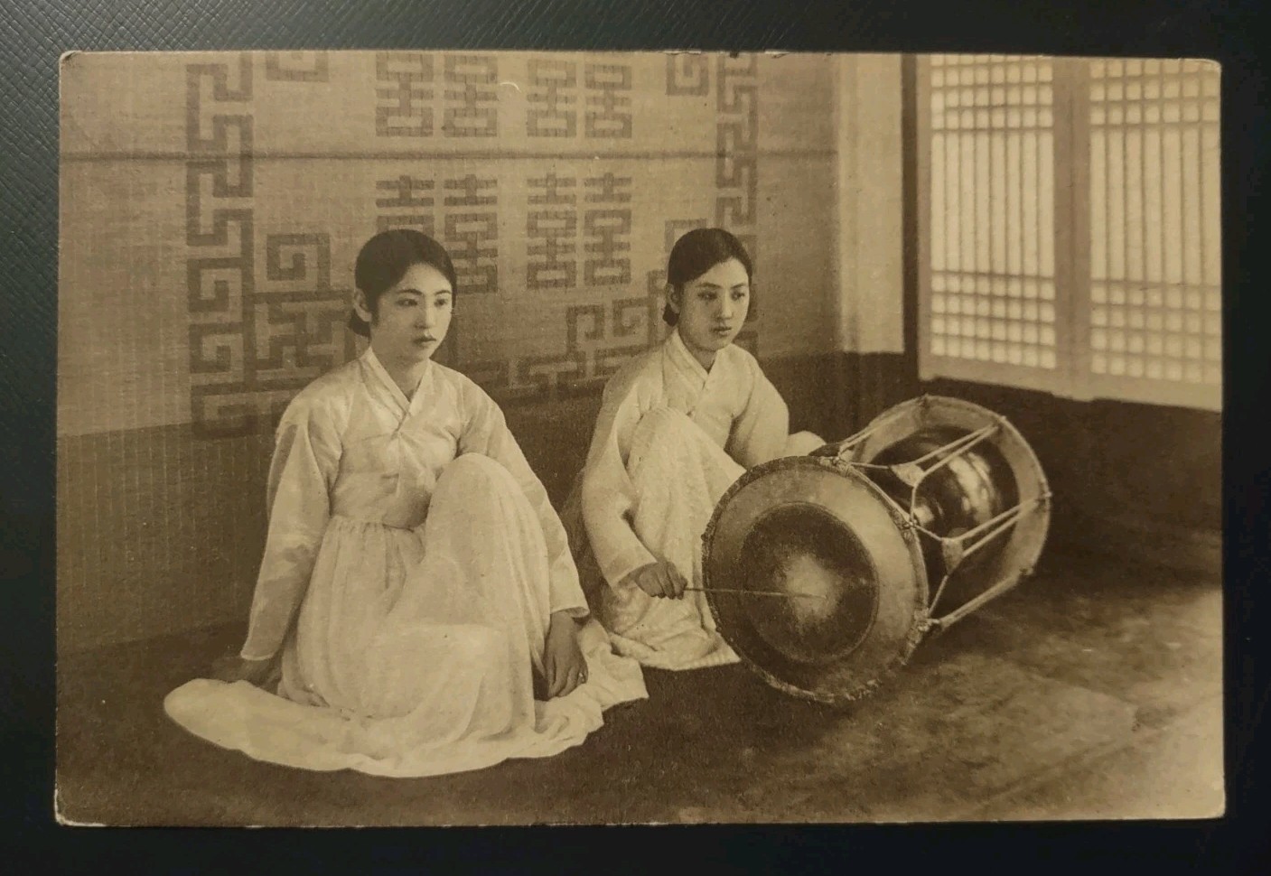 1920s Korean Women Kisaeng Chosen Railway Bureau Postcard Japan Occupied Korea