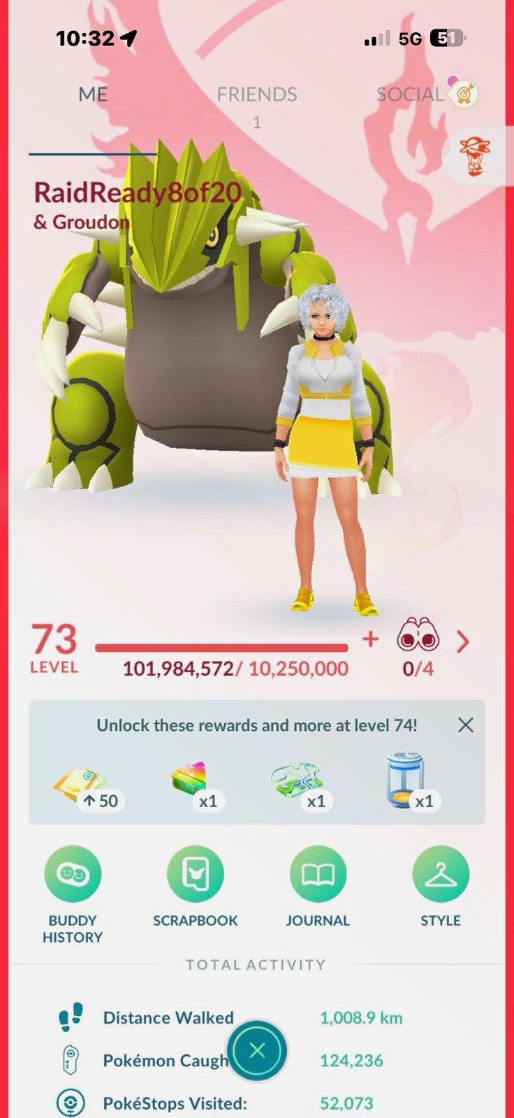 Pokémon GO Level 73 - Over 17 million stardust - GoFest Played - Loaded Account