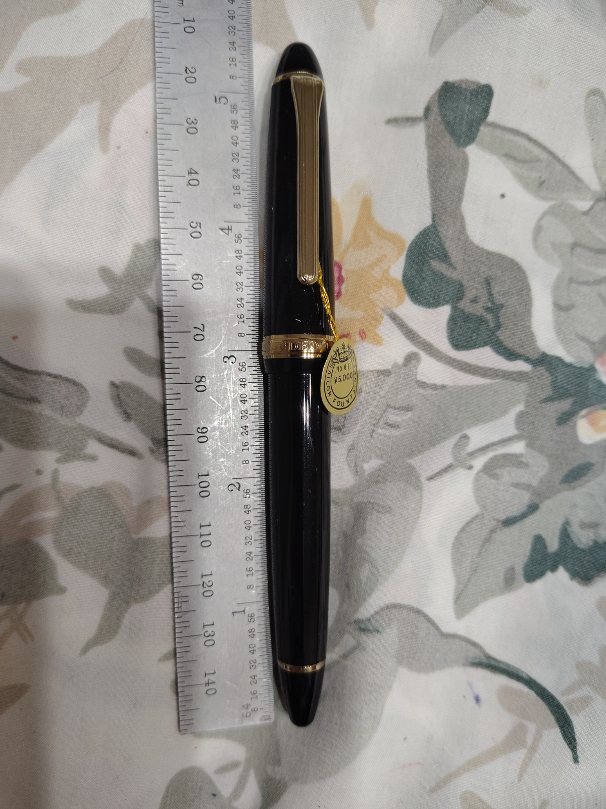 SAILOR FOUNDED 1911 BLACK RESIN ROLLER BALL PEN MADE IN JAPAN 