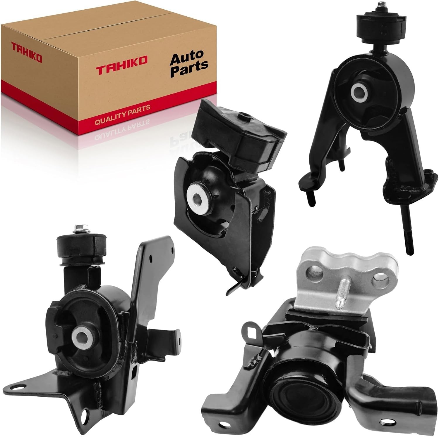 4PCS Engine Motor Mount Compatible with 2009-2013 Corolla 1.8L and 2009-2013 