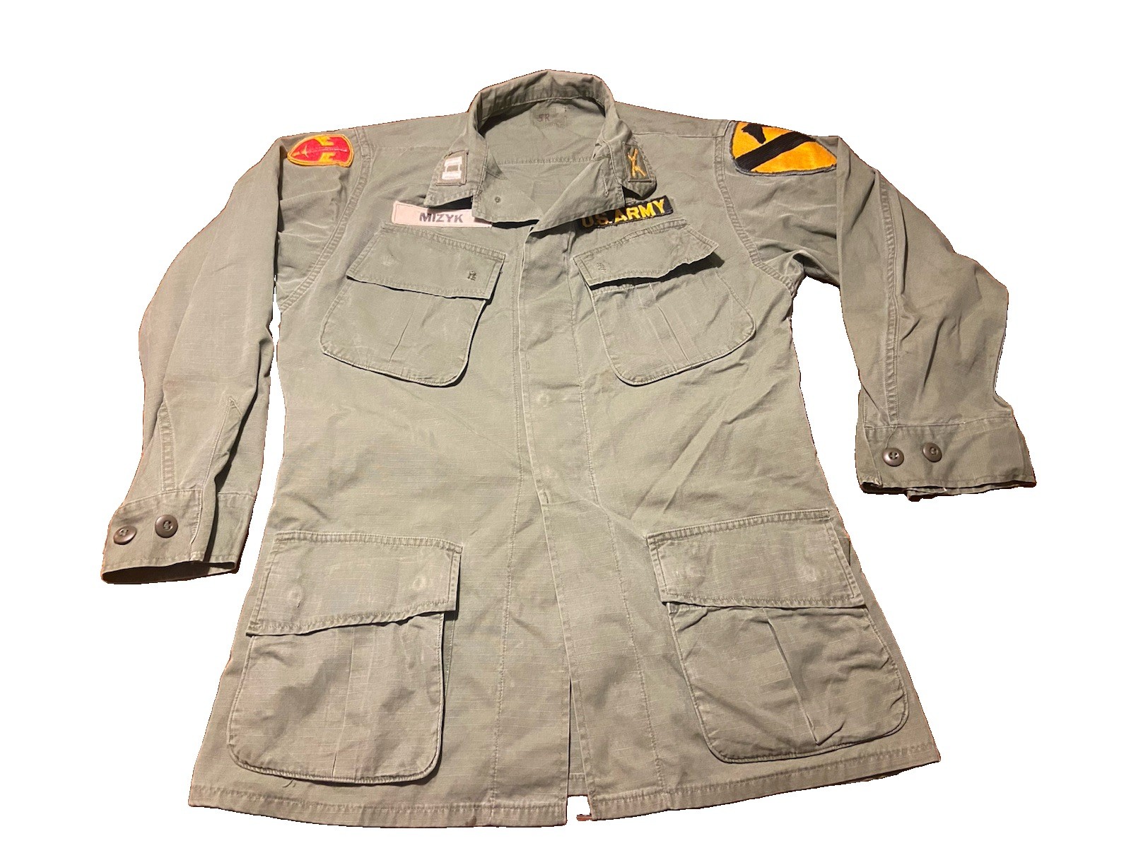 U.S. Army Vietnam War First Calvary Division Captain MACV Jungle Jacket S-Reg