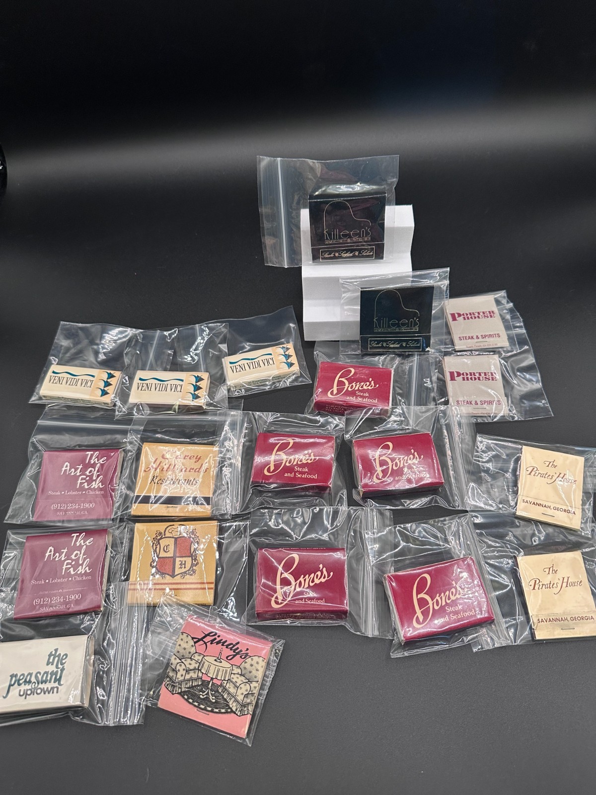 Georgia So Cuisine Lot of 20 Vintage Matchbooks - Pirate\'s House, Carey Hilliard