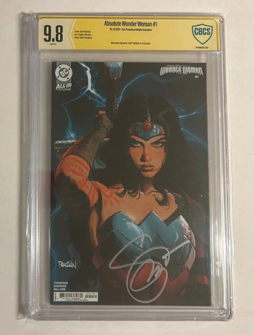 Absolute Wonder Woman #1  Panosian 1:25 Signed Snyder 9.8