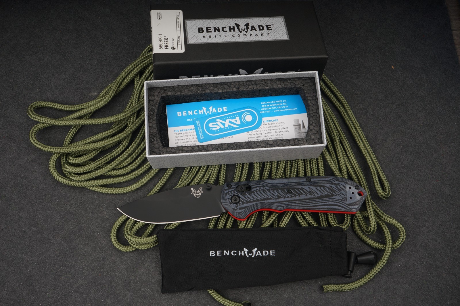 Benchmade 560 BK1 Freek Folding Knife EDC USA