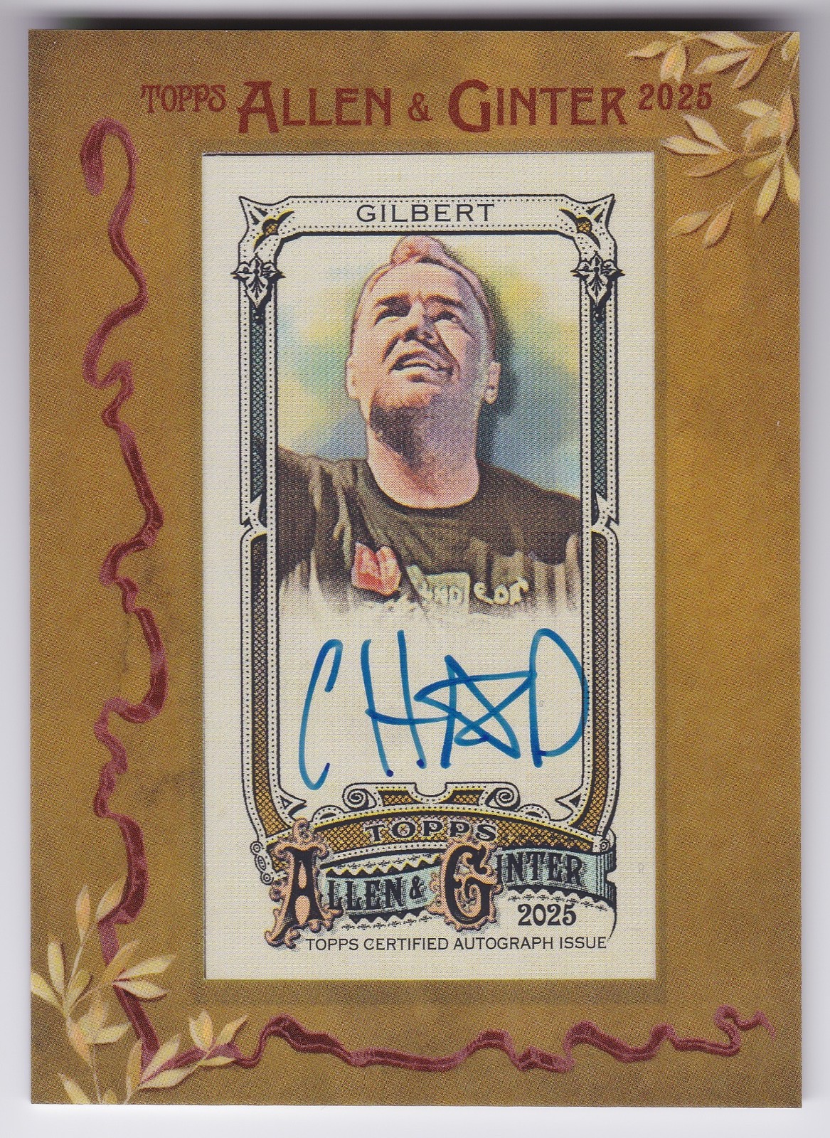2025 Topps Allen & Ginter Chad Gilbert Framed Mini Auto MA-CGILB New Found Glory
