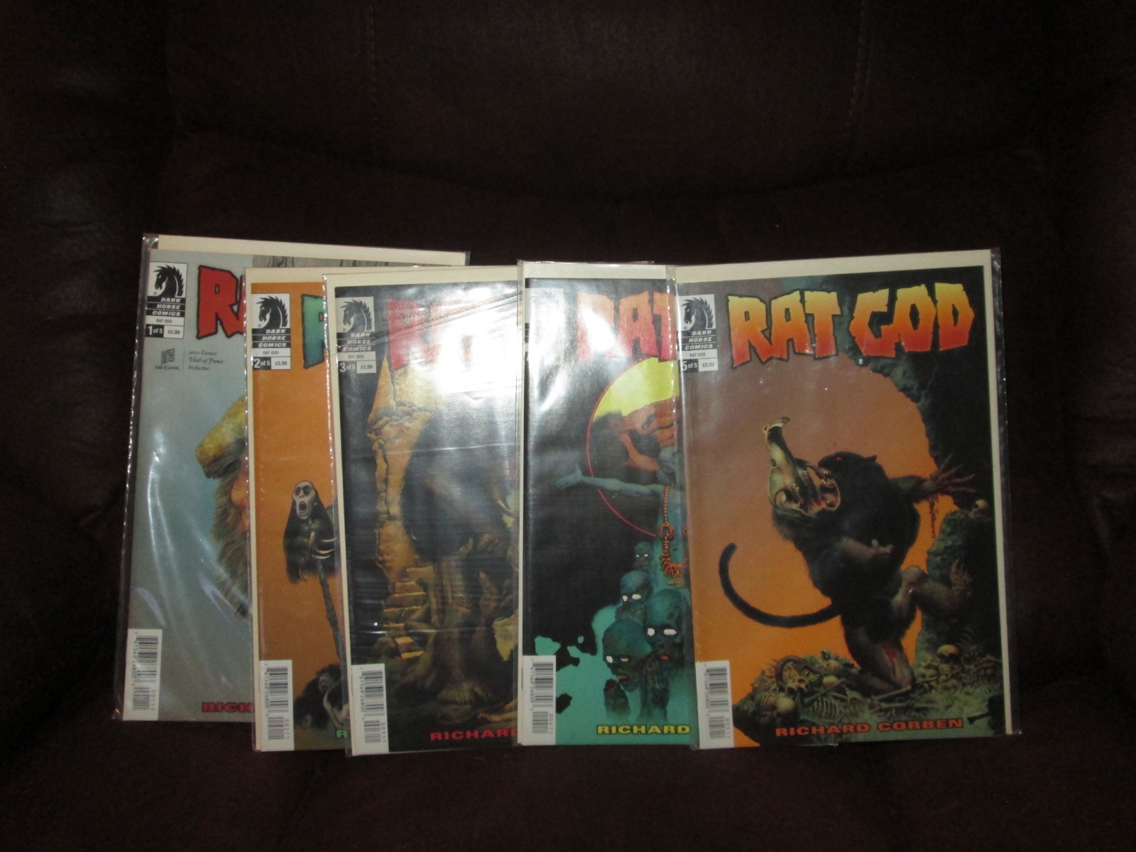 RICHARD CORBEN RAT GOD 1-5 FULL RUN 1ST PRINT NM