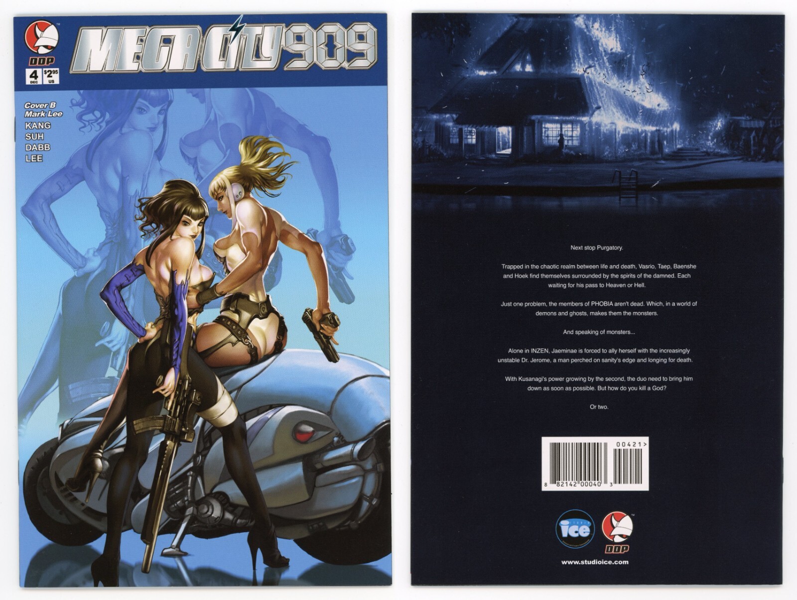 Megacity 909 #4 (NM 9.4) Good Girl Art Lee Cover B Variant DDP 2004 Devil\'s Due