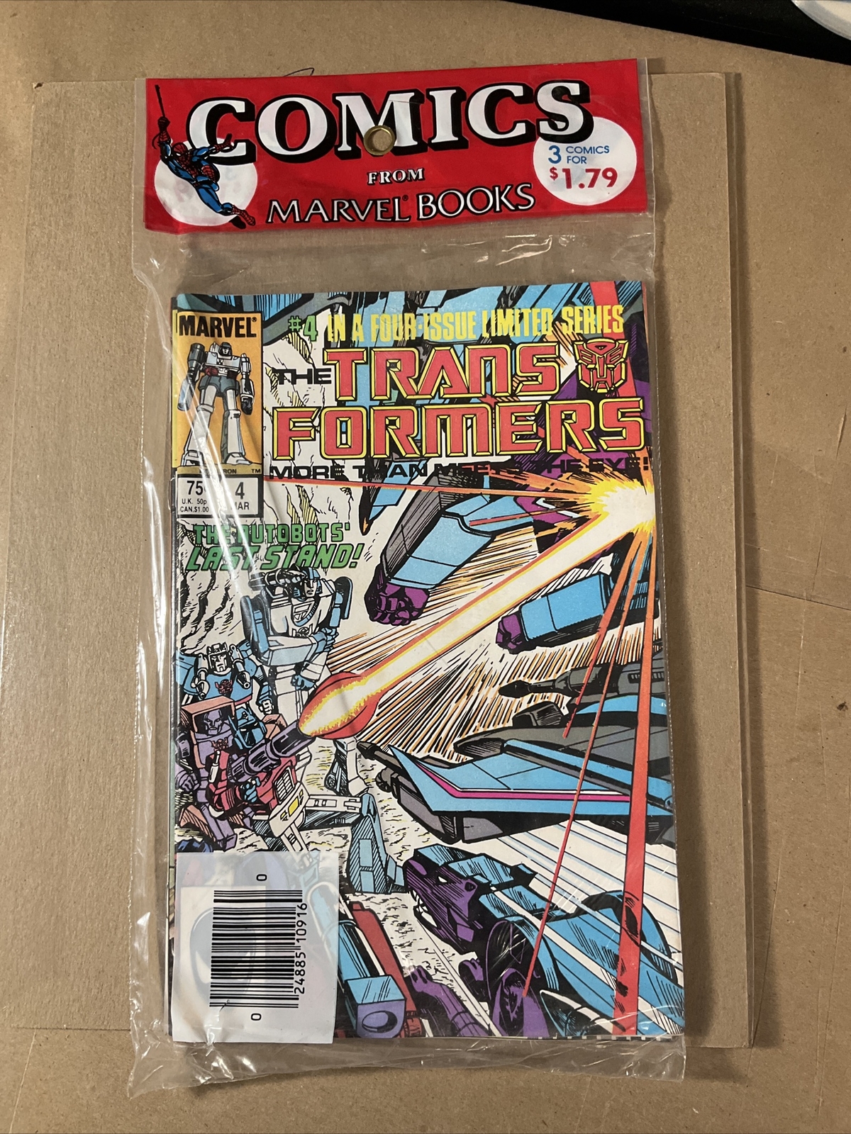 The Transformers 3 Pack Sealed #4,#5,#6 includes First Shockwave Appearance