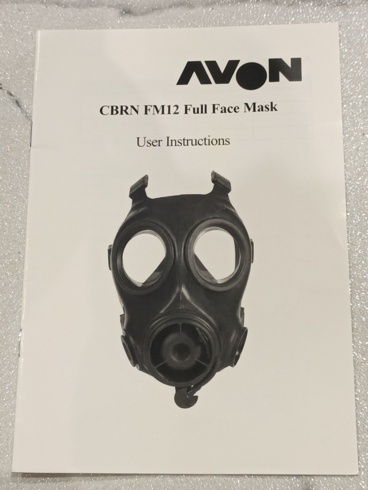 Avon FM12 CT12 Mask Manual User Handbook Issue 1 NBC SPECIAL FORCES BRITISH