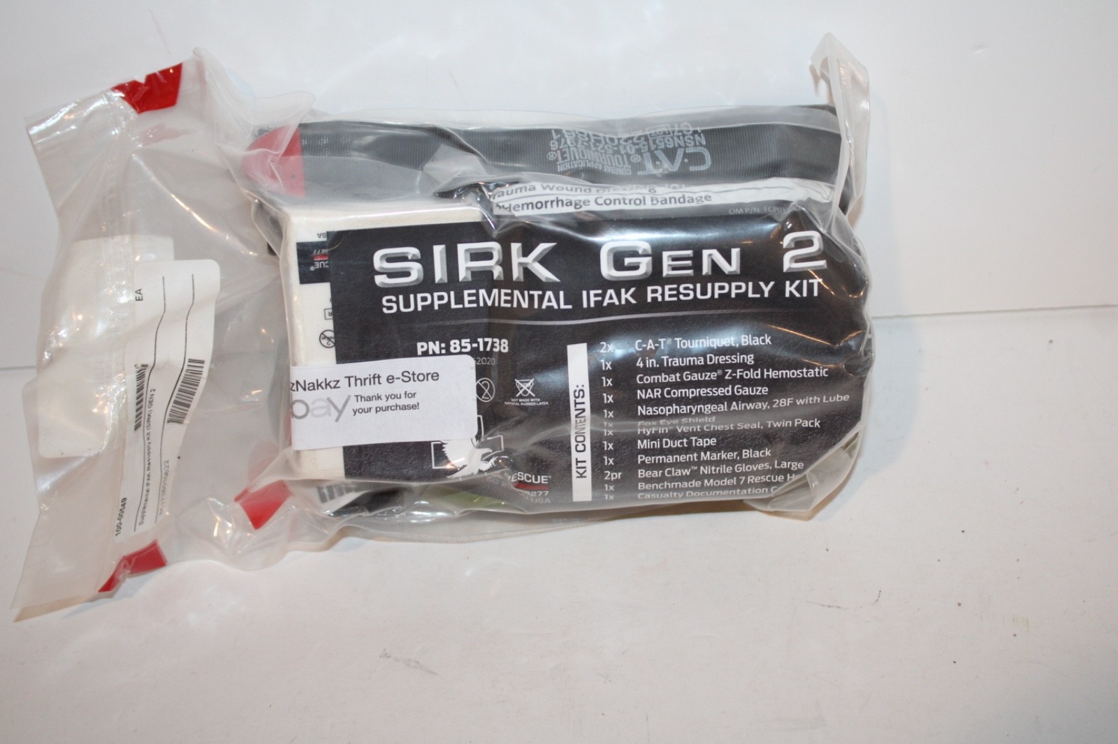 North American Rescue SIRK Gen 2 IFAK Resupply Kit Sealed EXP 02/25 PN 85-1738