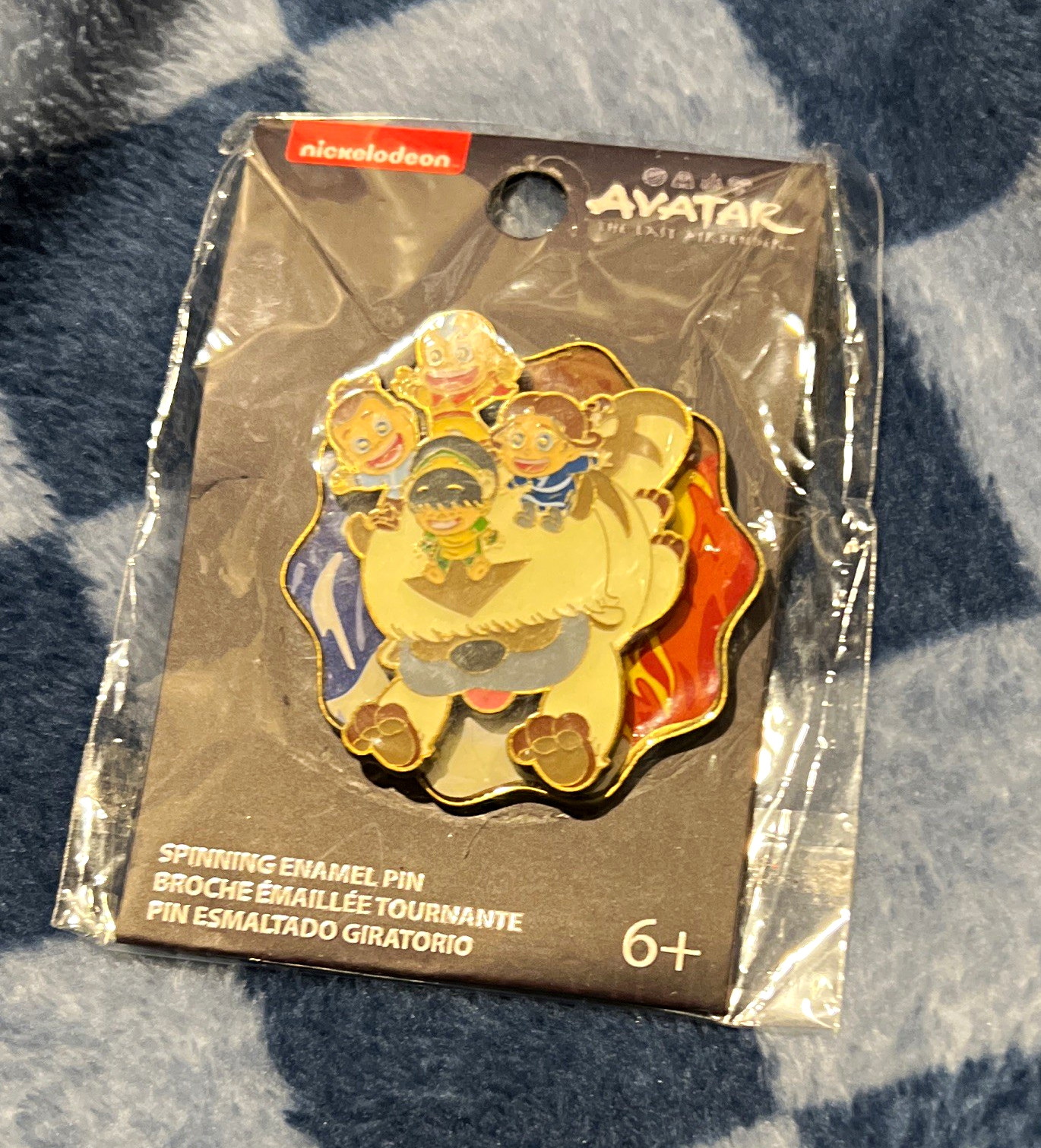 Nickelodeon Avatar: The Last Airbender Appa Spinning Enamel Pin