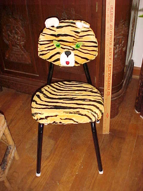 Vintage Mid Century Christys Cuties Pet Creations TIGER Juvenile Furniture Chair