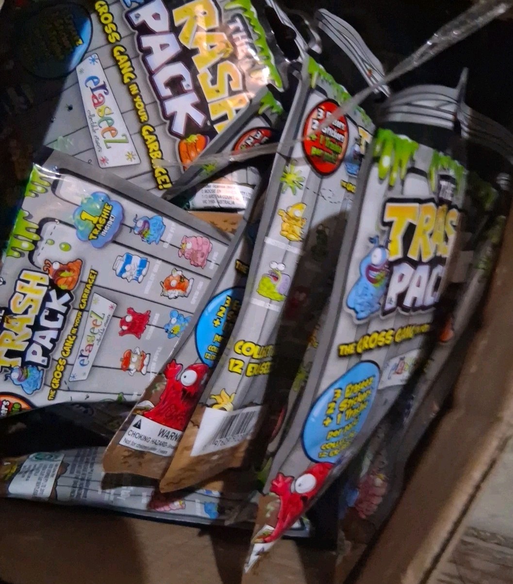 Garbage Pail Kids The Trash Pack ERASEEZ PACKS Brand New Sealed Lot Of 10