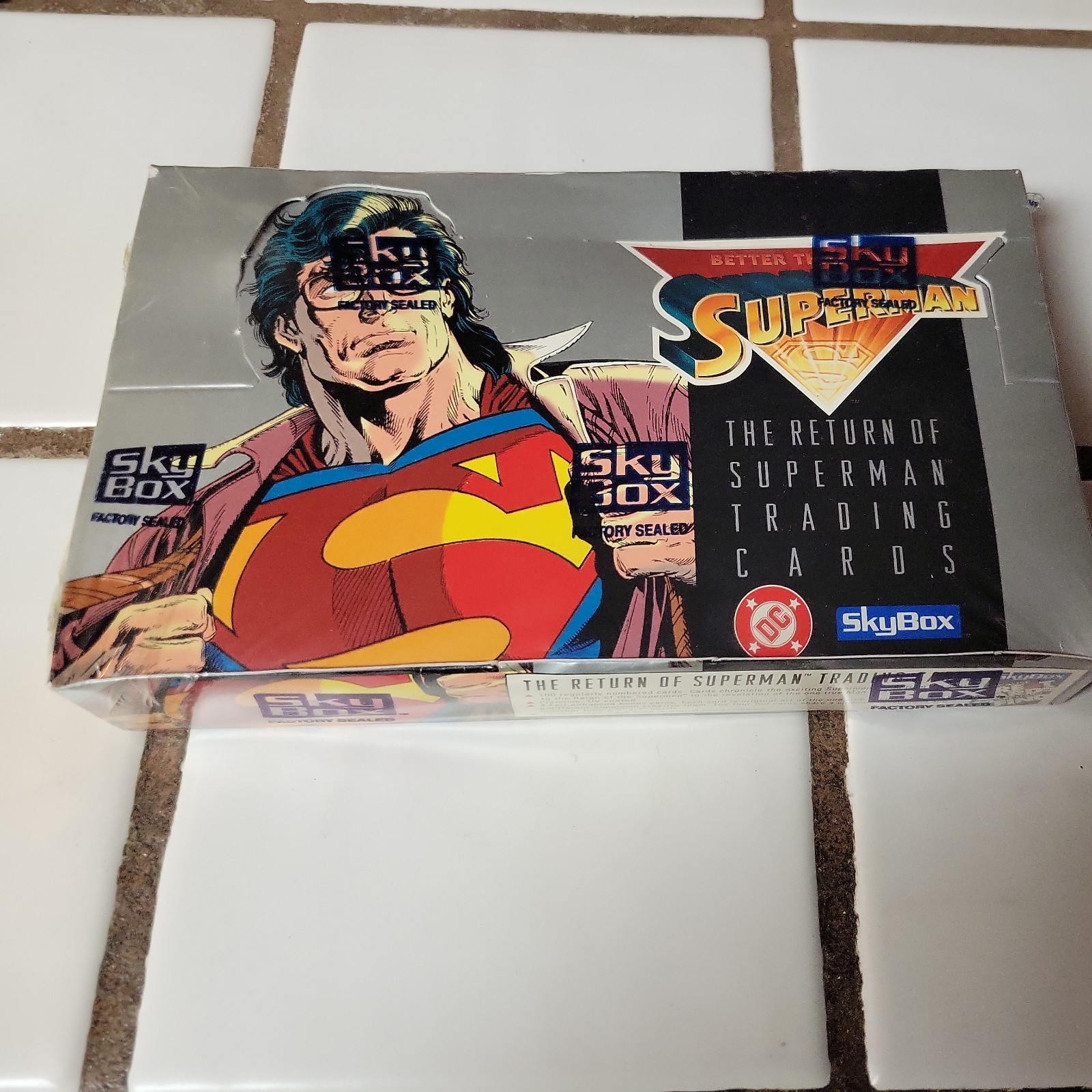 1993 Sky Box  Return of Superman Trading Cards Sealed Box 36 Packs