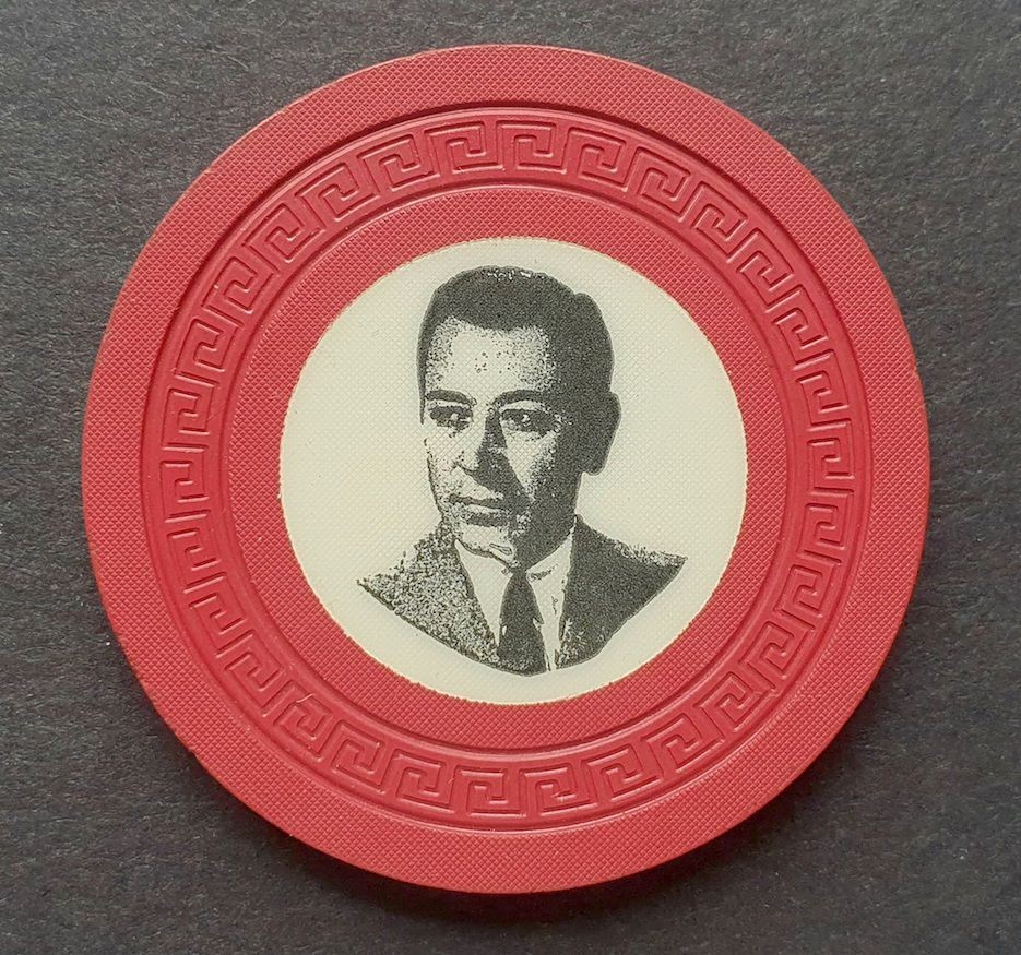 RAREST Mafia Mobster LANSKY CASINO CHIP Hotel CAPRI George RAFT 1957 $5 PLANE