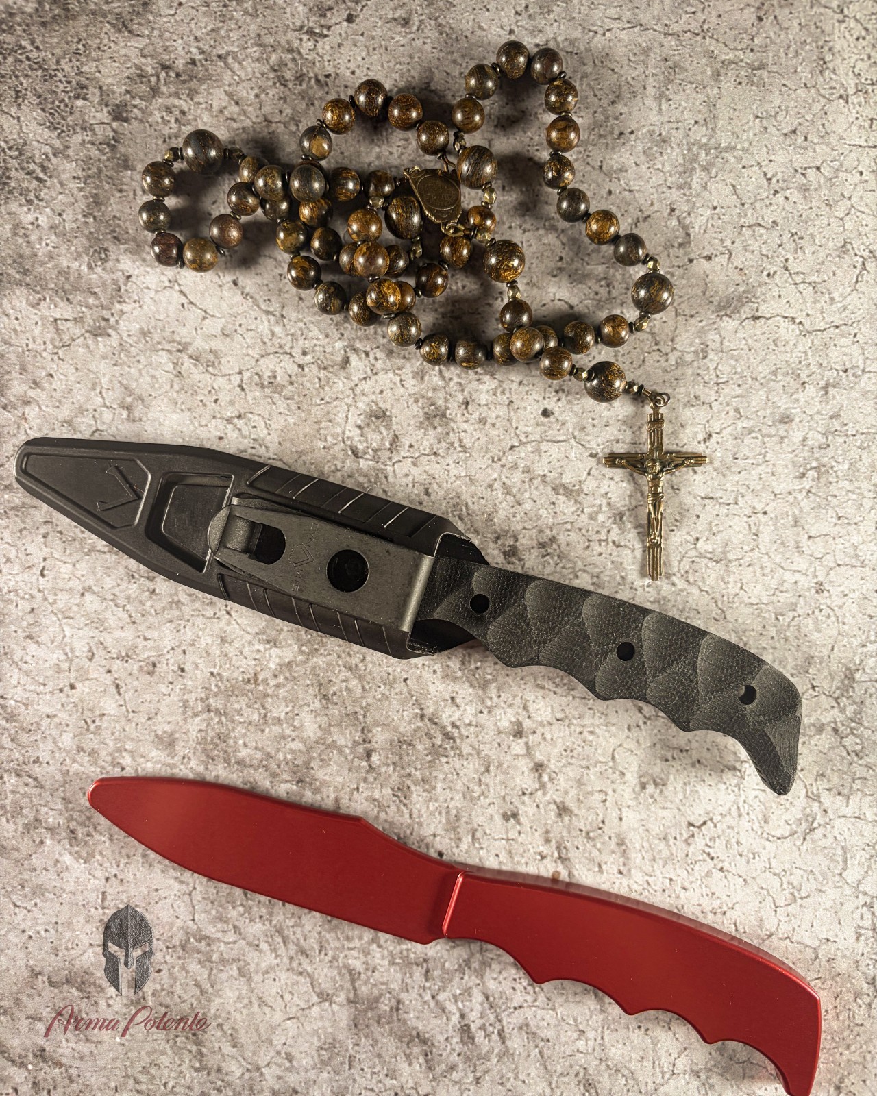 NEW Dynamis Alliance Revere Pro Kit 80CRV2 Double Edge Fixed Blade + Trainer