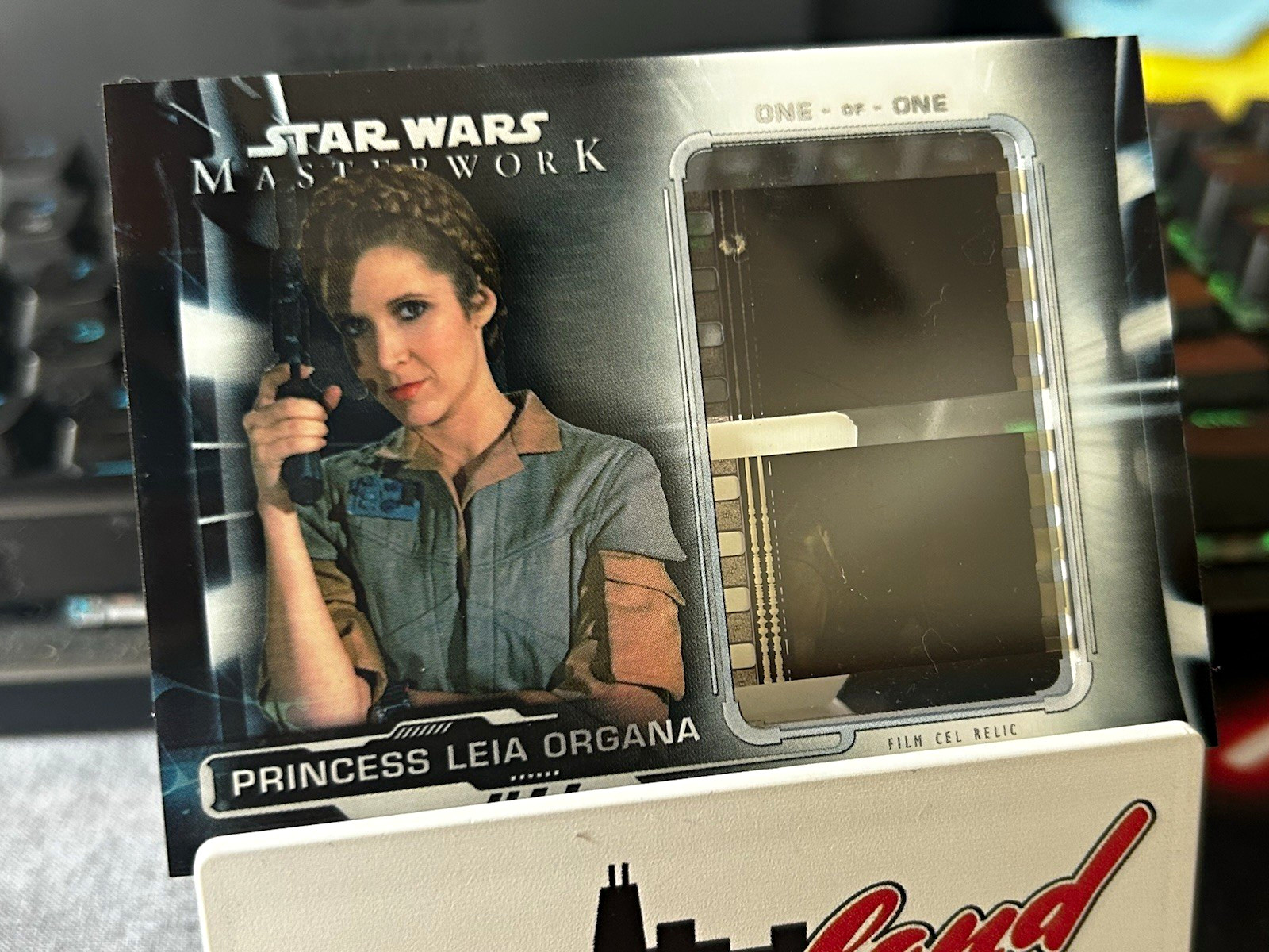 2019 Topps Star Wars Masterwork Princess Leia Organa Film Cel Relic Card 1/1