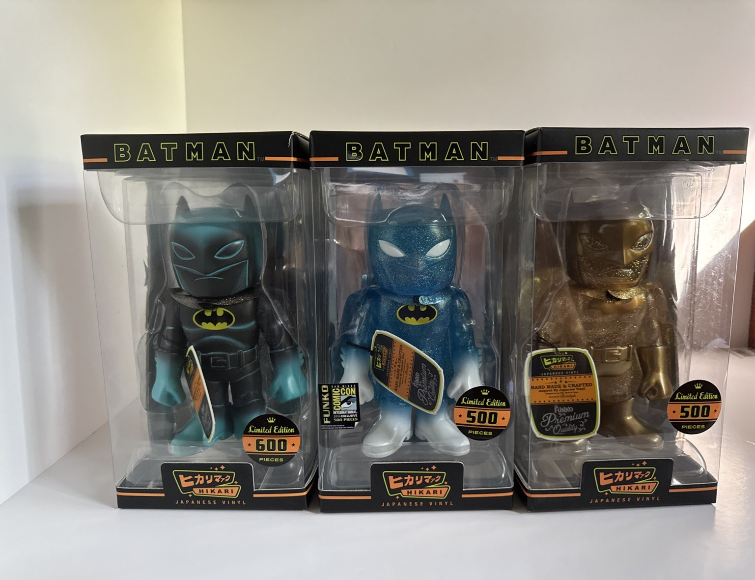 Funko Hikari Batman Trio Gold Freeze Vederis Exclusives