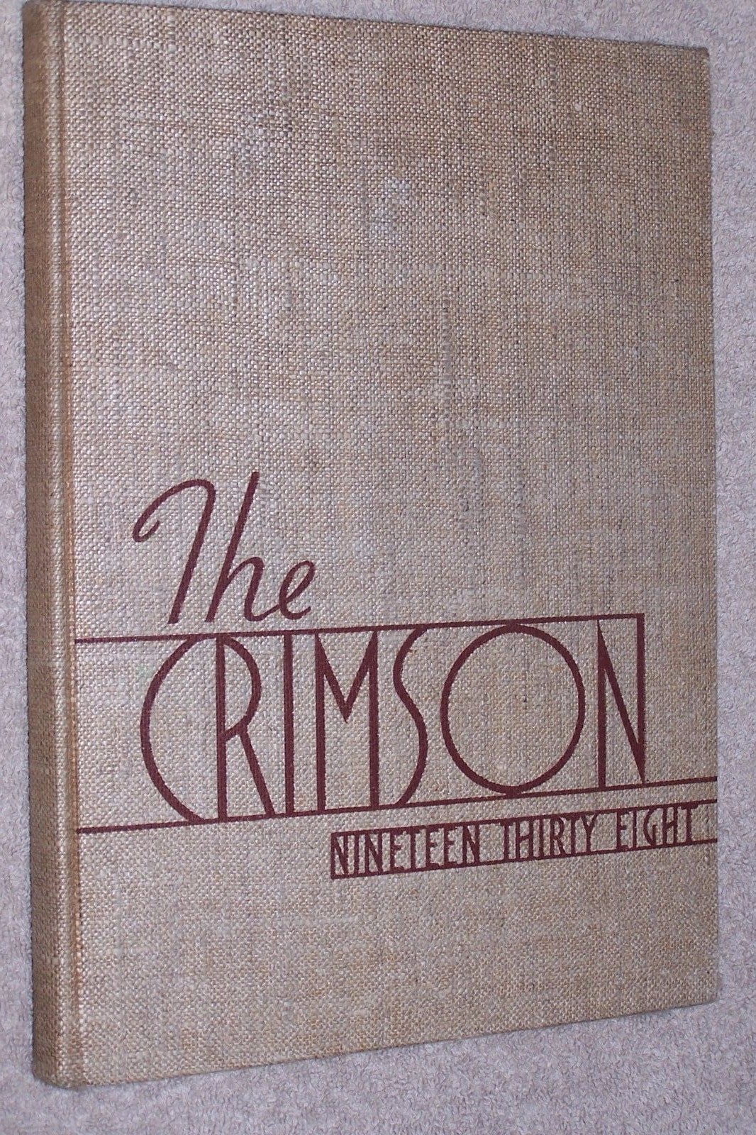 1938 Goshen High School Yearbook Annual Goshen Indiana IN - Crimson
