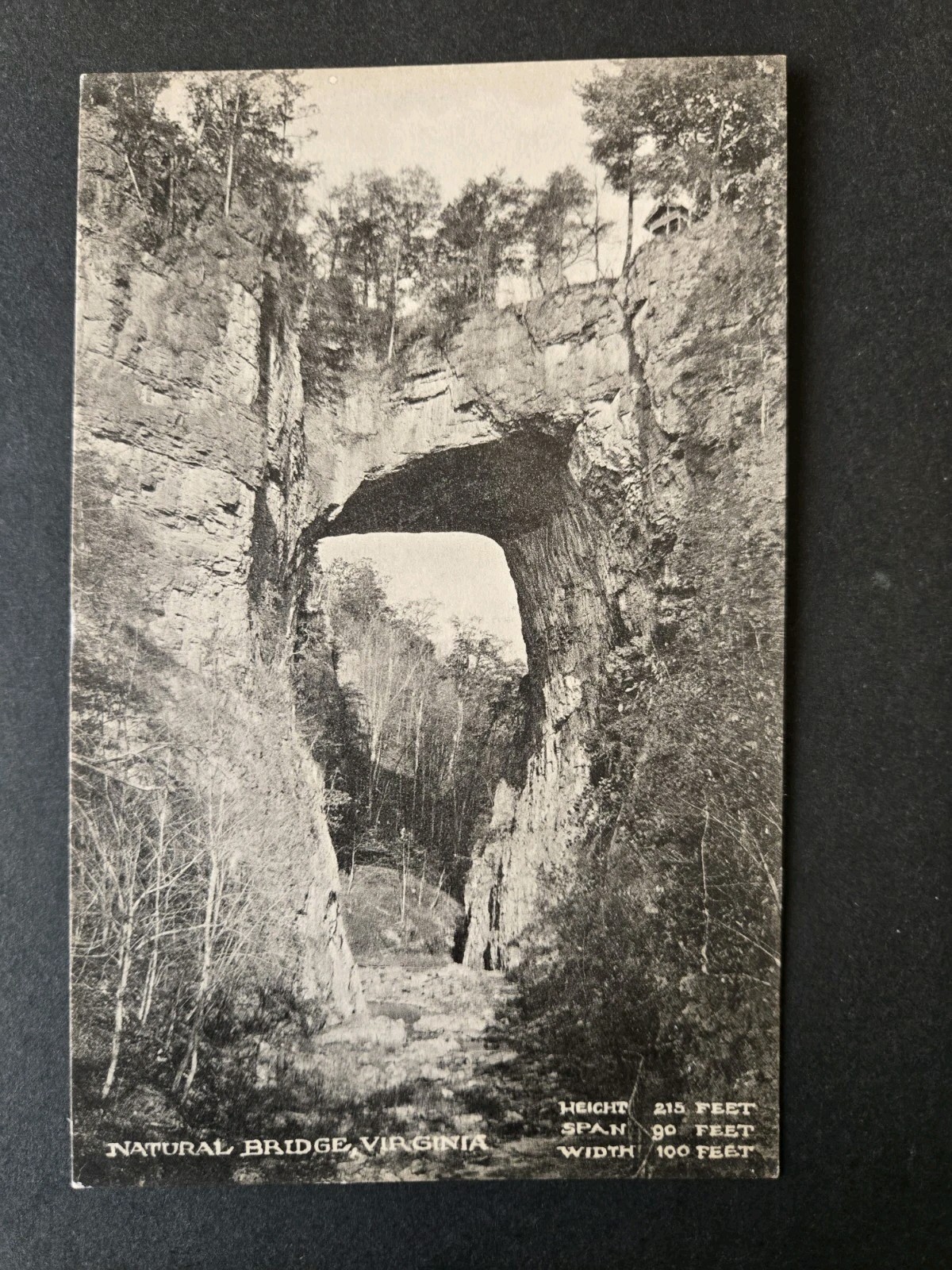 Natural Bridge Virginia Before Blue Ridge Parkway Postcard Early 1900's