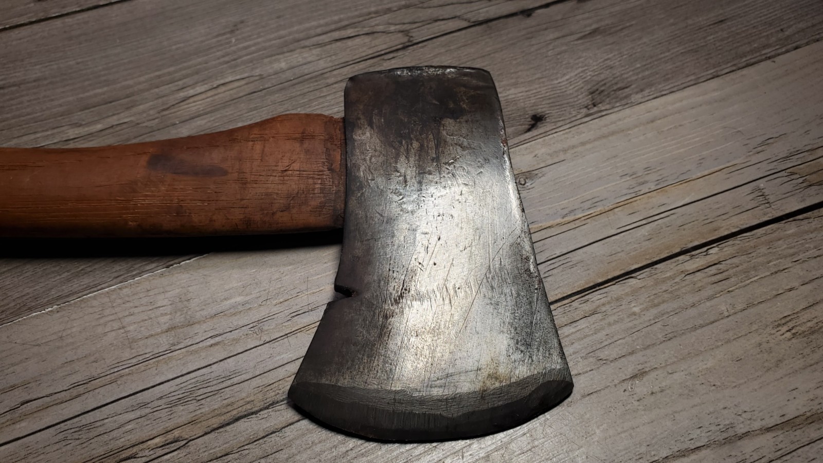 Vintage Wards Master Quality Single Bit Camp Axe Hatchet Wood Handle USA Tool