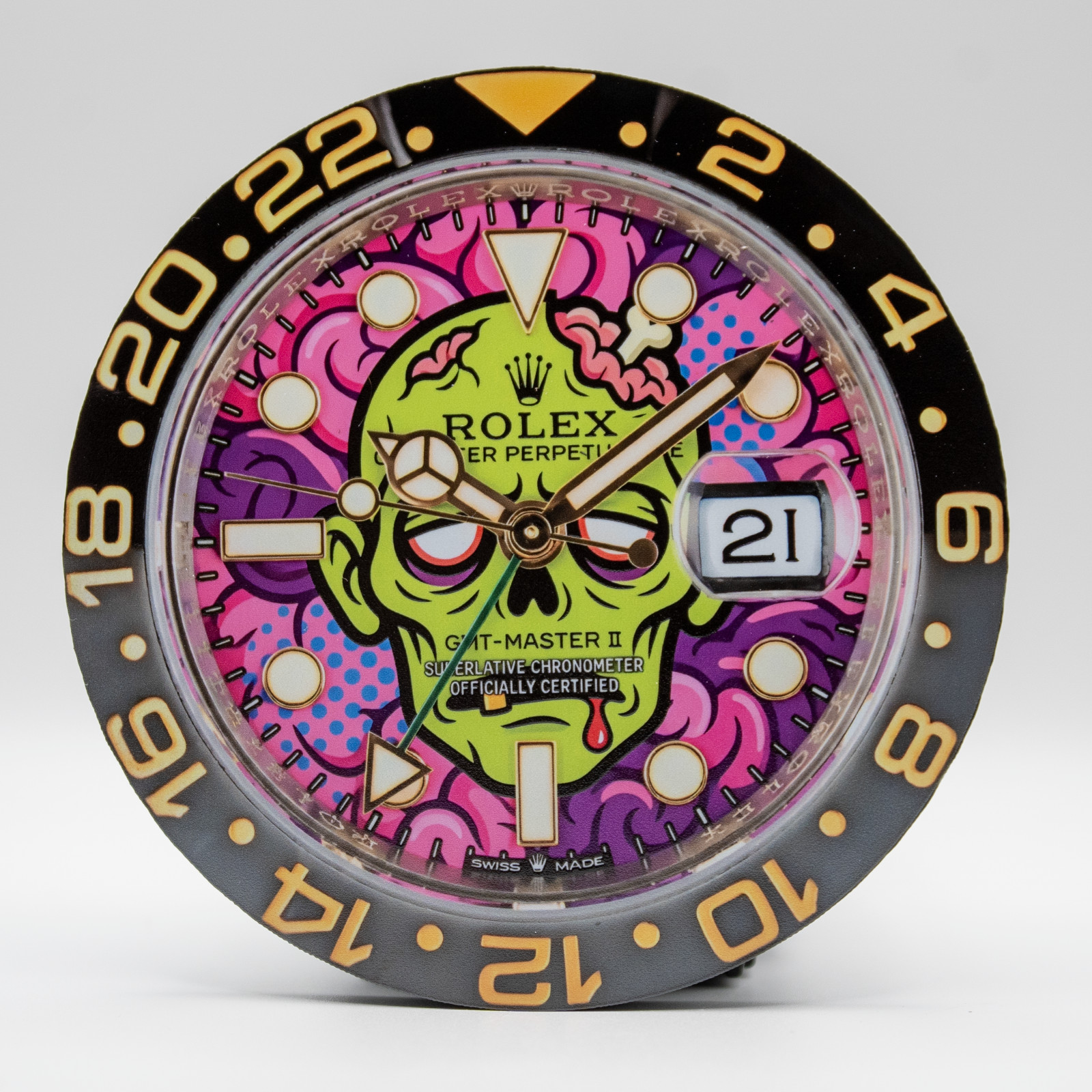 ROLEX GMT-Master II ZOMBIE Luxury Watch Coaster Acrylic Bar Desk Decor Gift