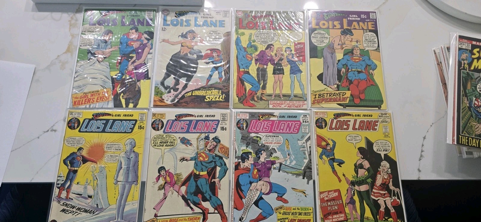 Lot Of 8-Superman's Girl Friend Lois Lane 88/92/96/98/107/109/117/121 Nice Shape