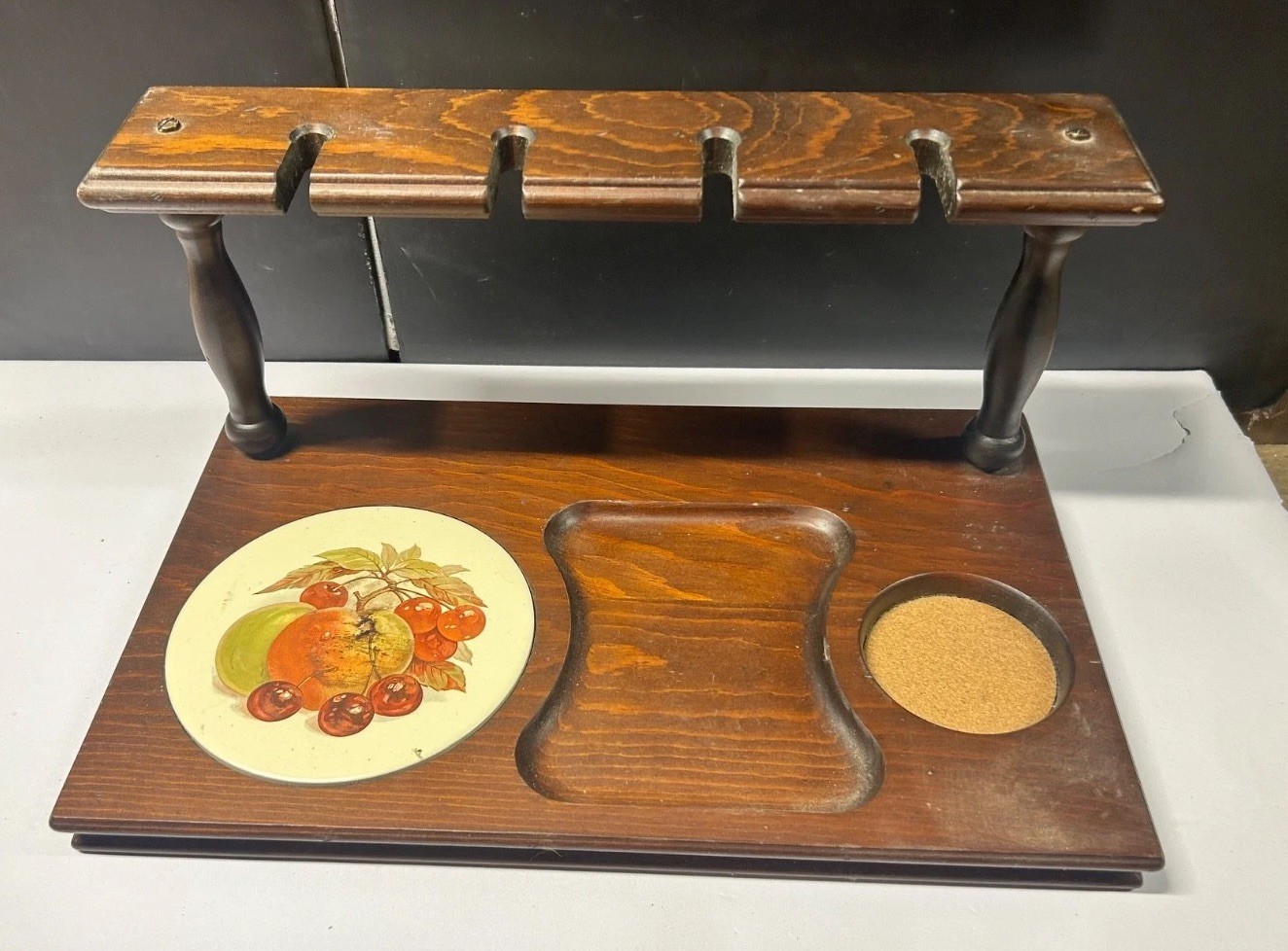 Vintage Wooden Cheese Board Caddy - Three Mountaineers Asheville, NC.