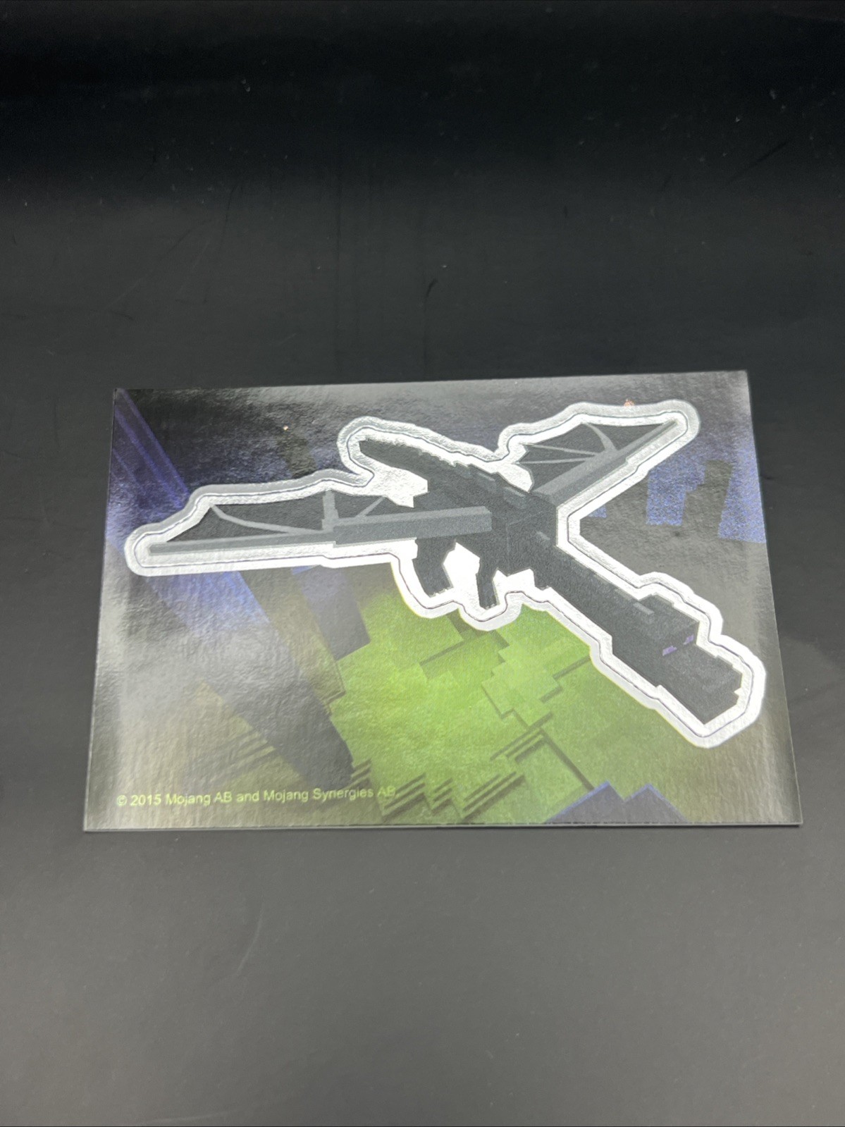 2015 (JNX) JINX MINECRAFT COLLECTIBLE FOIL ROOKIE ENDER DRAGON STICKER CARD RC
