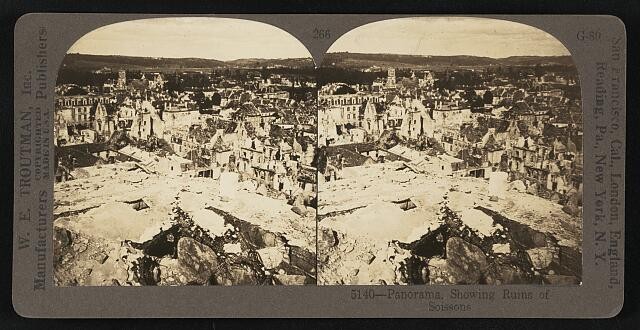 Photo:Panorama, showing ruins of Soissons