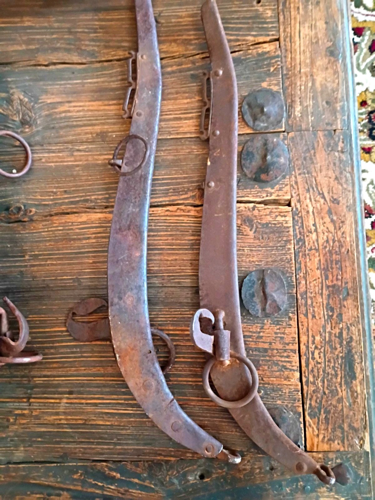 Antique Western Americana Horse Tack w/ Metal Rings 24\
