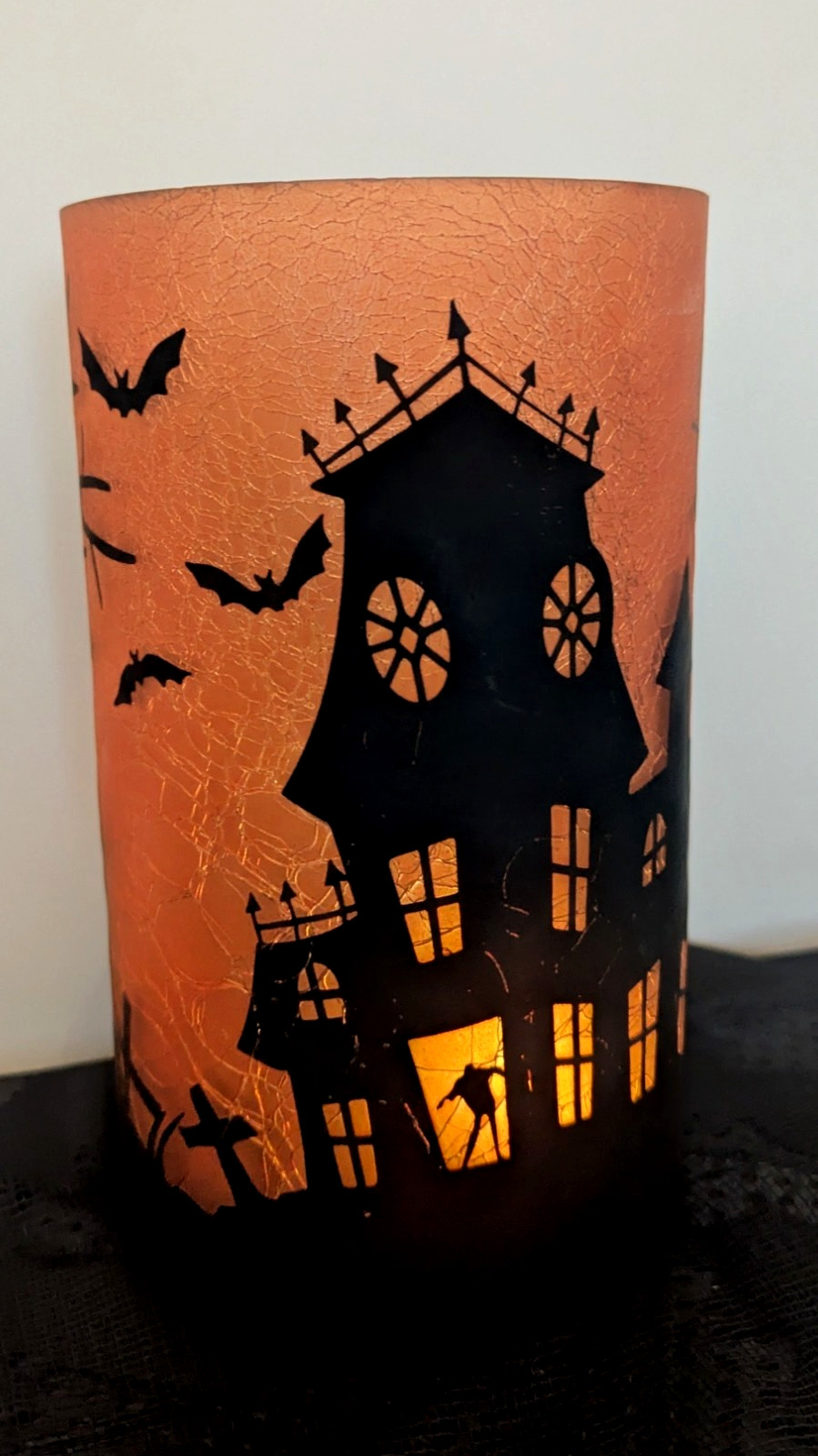 Yankee Candle Halloween 2015 Haunted House Jar Candle Holder Hurricane