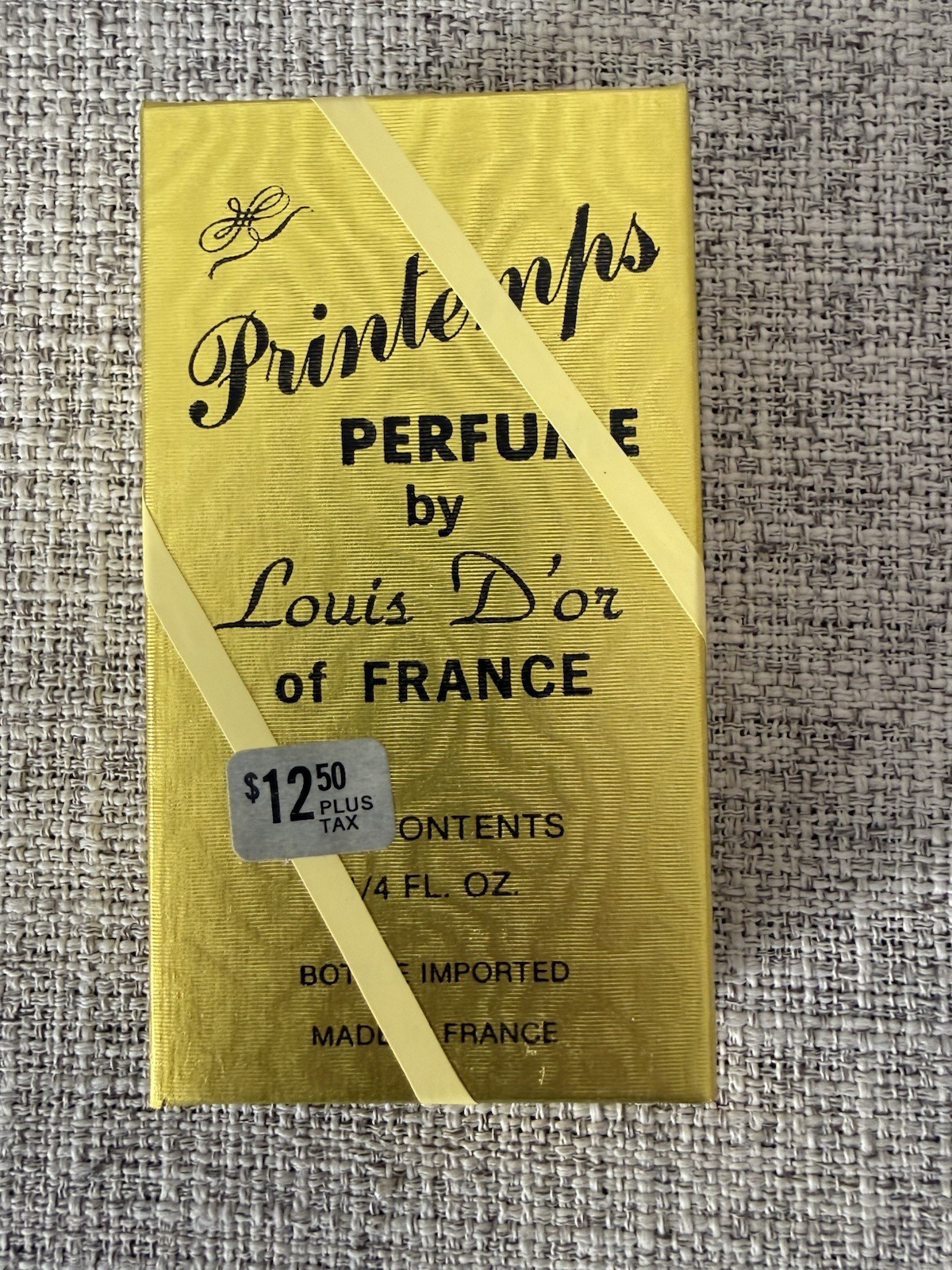 Vtg Louis D\'or of France Printemps Perfume Bottle in original box Full Bottle
