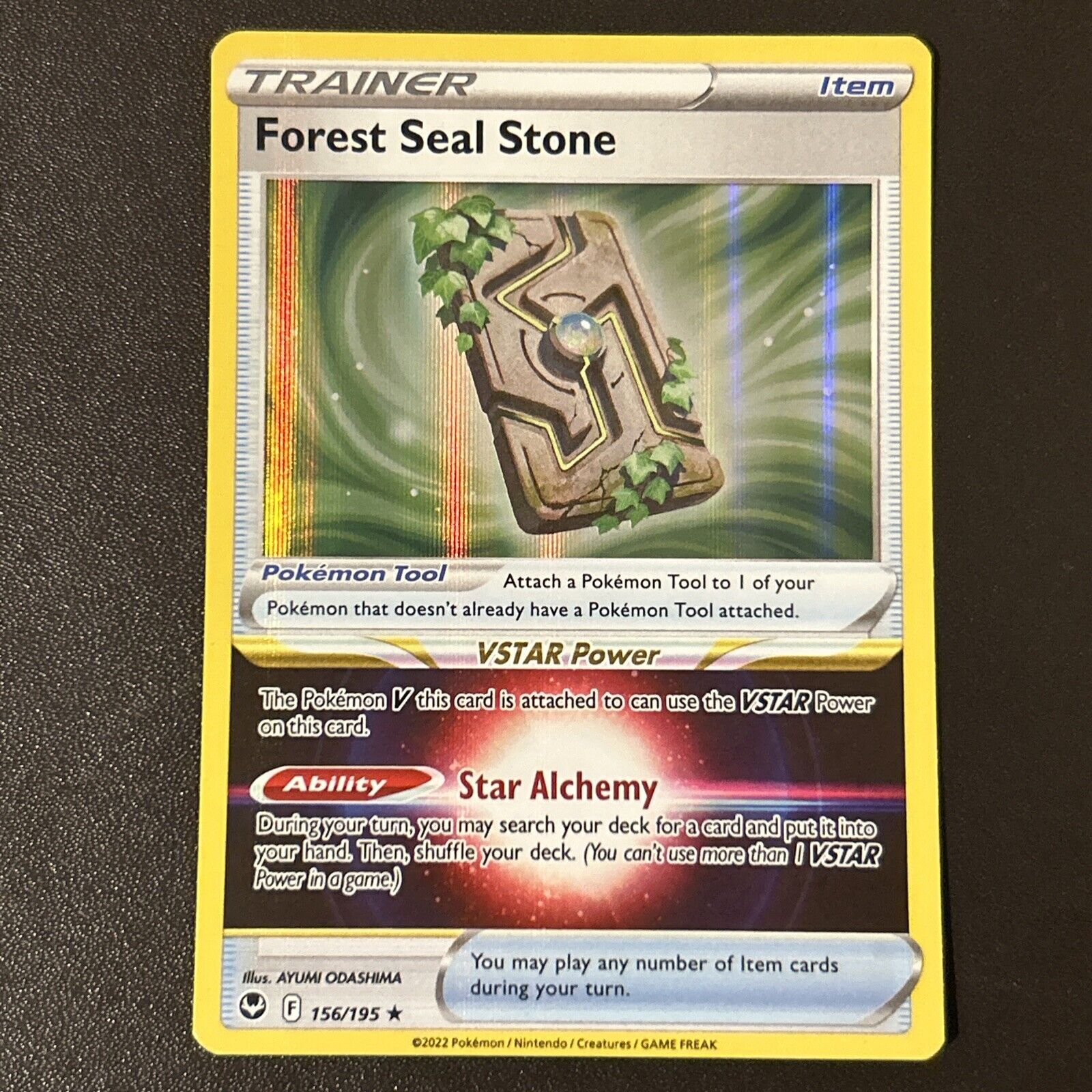 Pokémon TCG Forest Seal Stone Silver Tempest 156/195 Holo Holo Rare