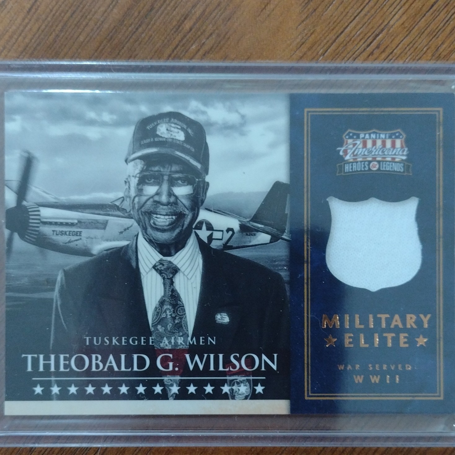 Panini 2012 War Served WWII Military Elite Theobald G. Wilson #10 202/299