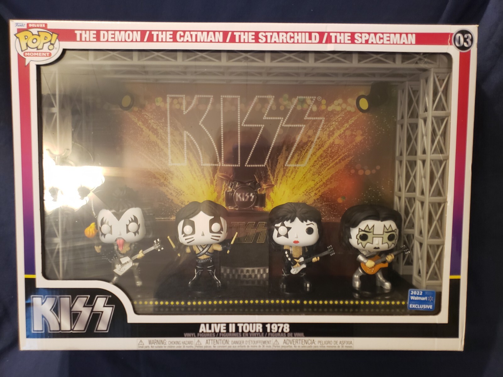 Funko Pop Kiss Alive II Tour 1978 4 Vinyl Figures 2022 Walmart Exclusive