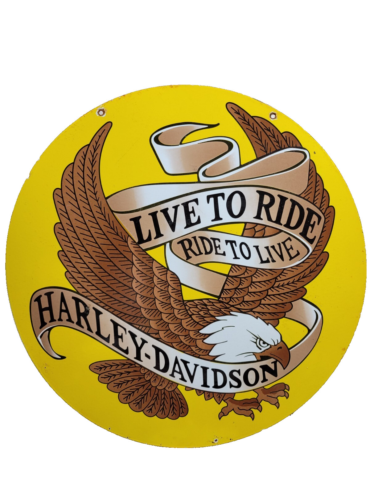 VINTAGE HARLEY DAVIDSON PORCELAIN SIGN OLD 30\