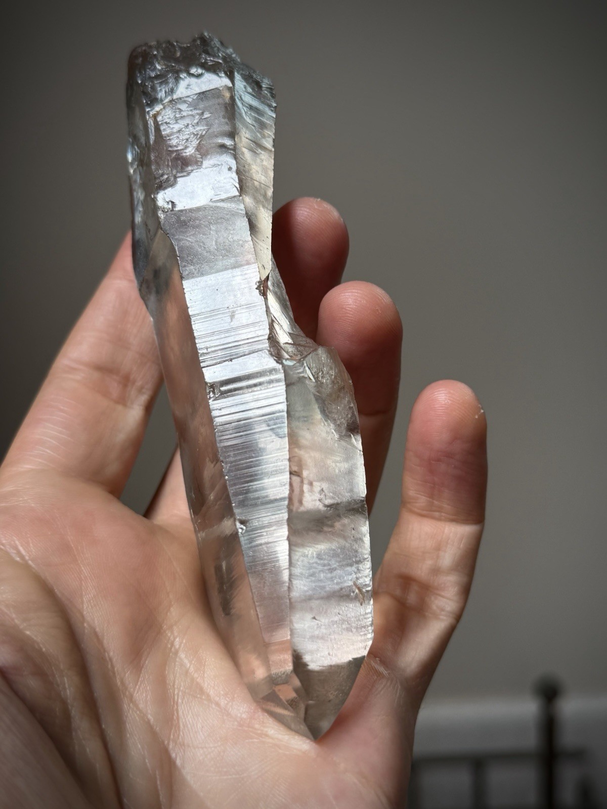 Lemurian Quartz Crystal Natural Laser Quartz Smoky Quartz Brazil Crystal