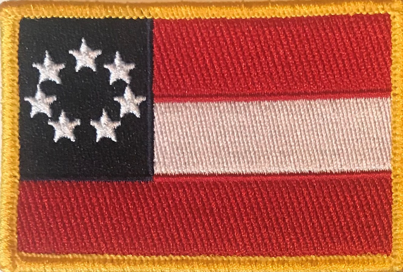 FIRST NATIONAL CONFEDERATE  PATCH - 1st REBEL - DIXIE * CIVIL WAR VEST PATCH