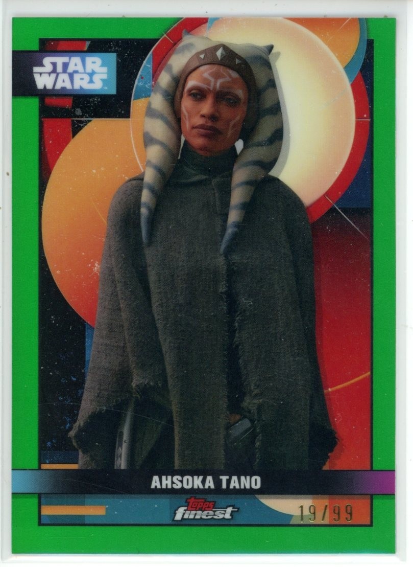 2025 Topps Star Wars Smugglers Outpost Ahsoka Tano Finest Green # /99
