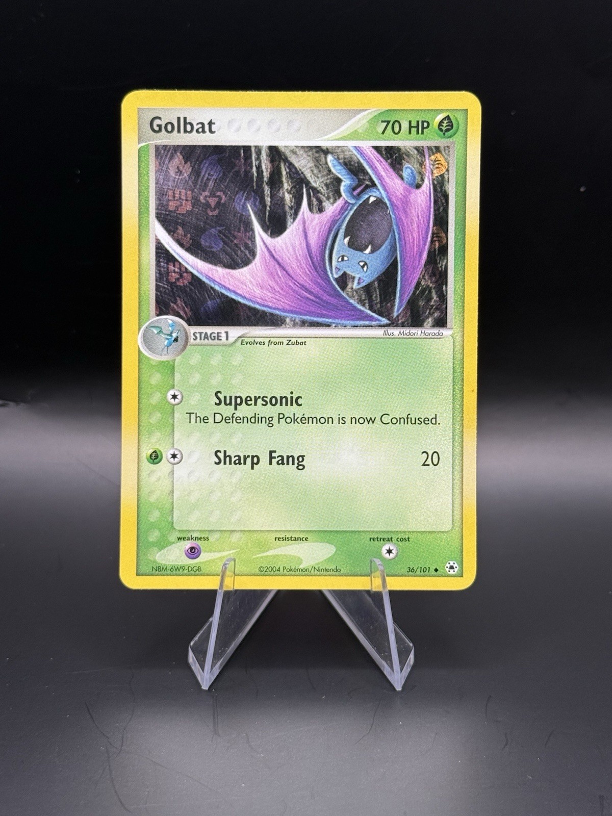 2004 Pokemon Hidden Legends Reverse Holo Foil English NM Card - Golbat #36/101