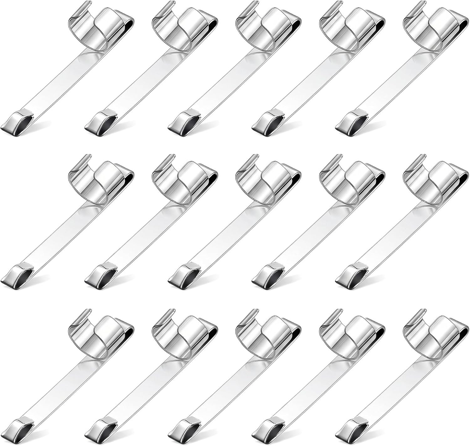 20 Pack Metal Pen Clips, Slide in Pencil Clips for Resin Pens, Snap on Fountain