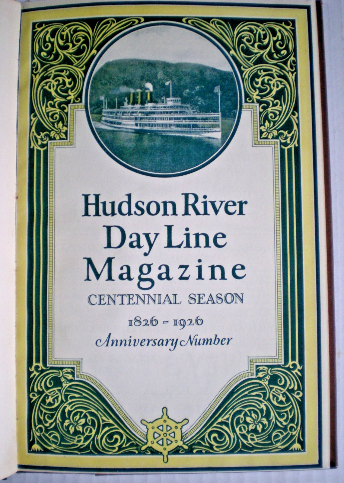 1926 Hudson River Day Line Magazine Centennial Bound Vol 1949 AVS Olcott Gift