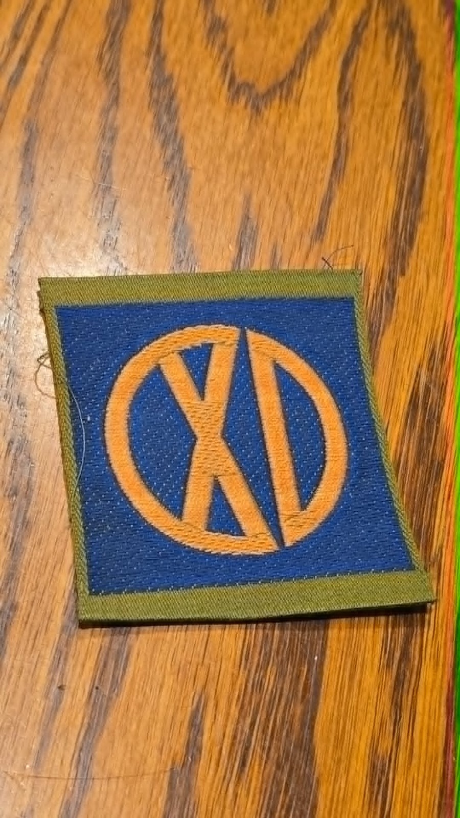 Original WW1 US Army 9th Corps Liberty Loan patch