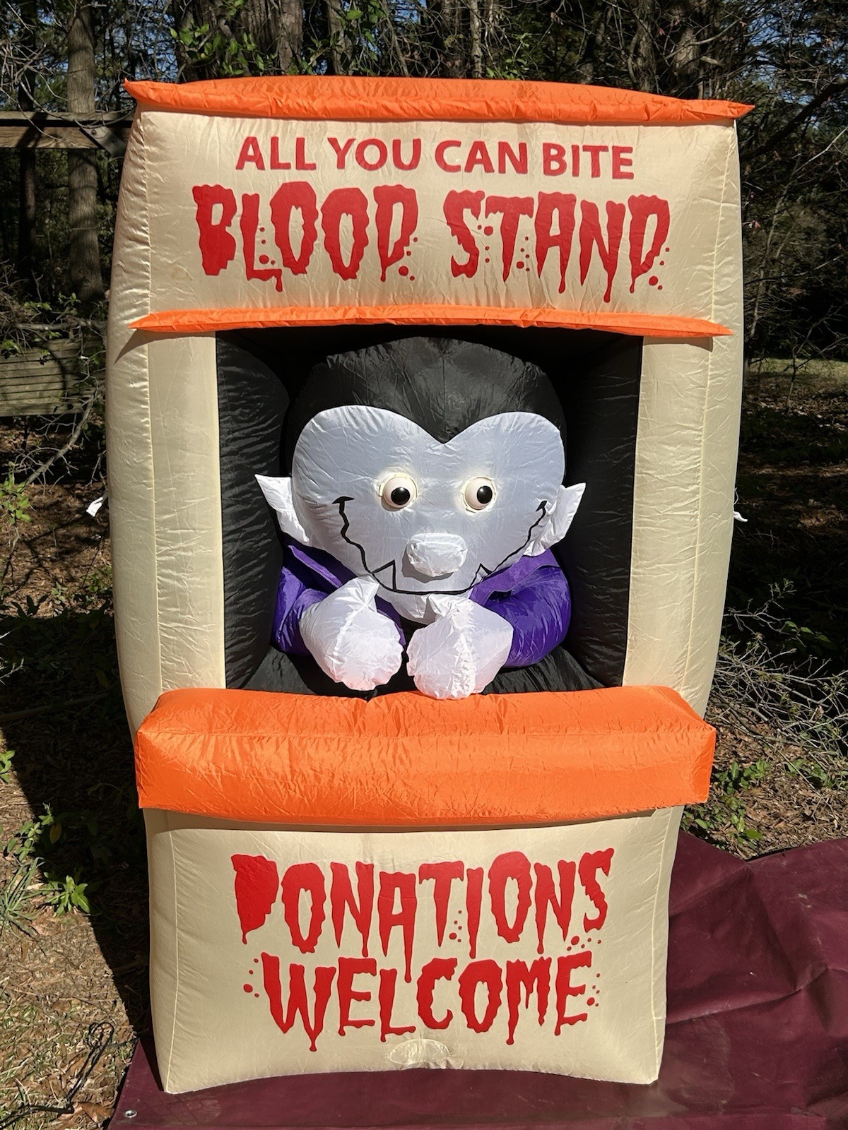 RARE Gemmy 5-1/2’ Lighted Halloween Blood Stand Prototype inflatable Airblown