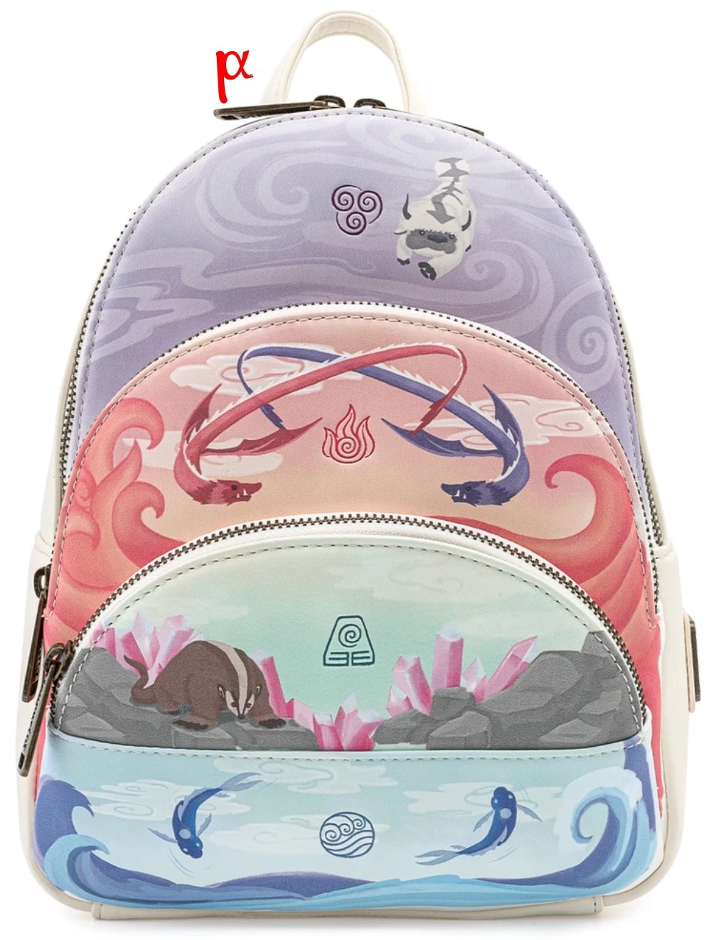 Loungefly Nickelodeon Avatar Last Airbender 4 Elements Nation Mini Backpack Excl