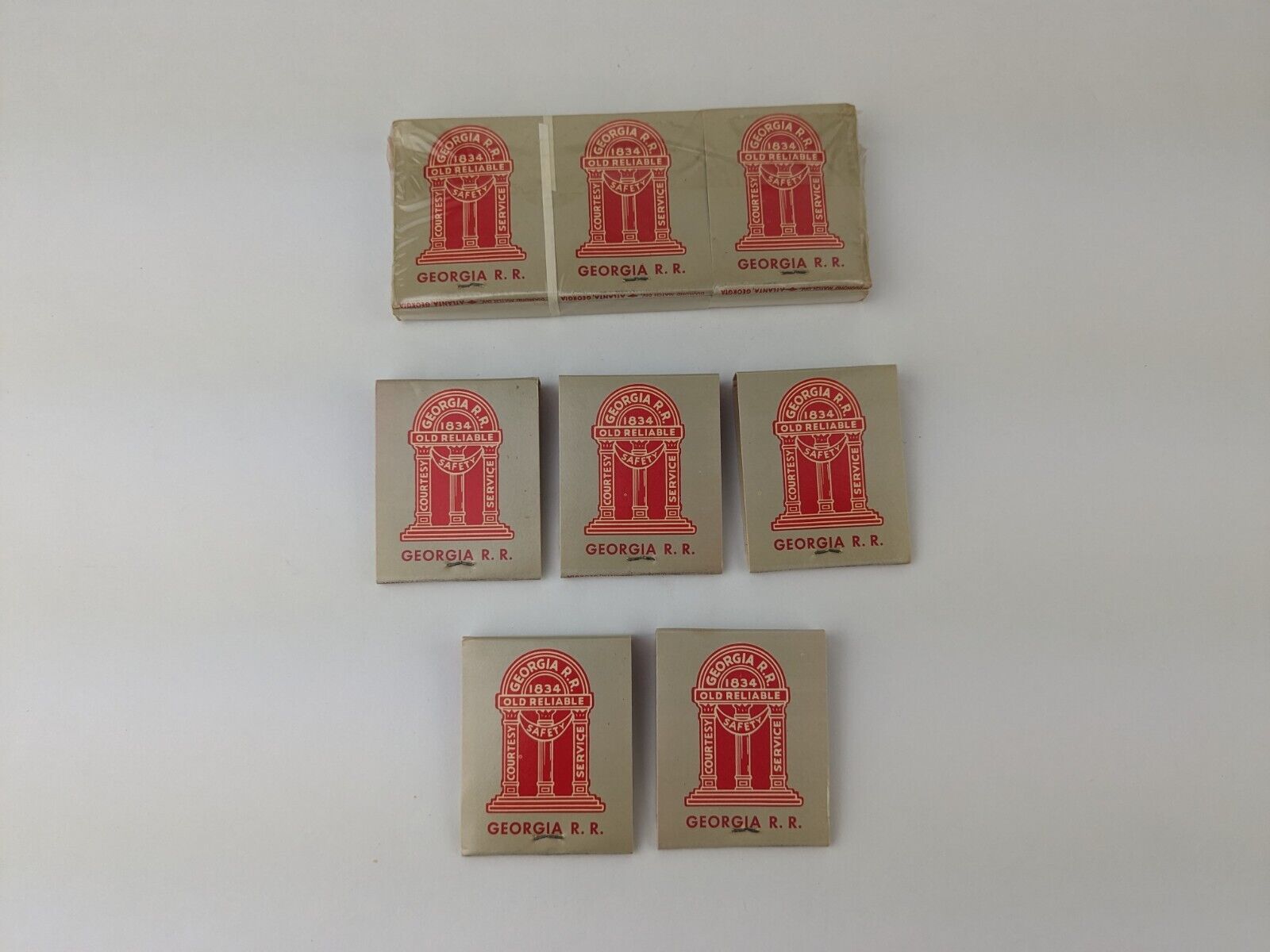 Lot Of 11 Vtg Matchbook GEORGIA R.R. Railroad The West Point Route - Unused