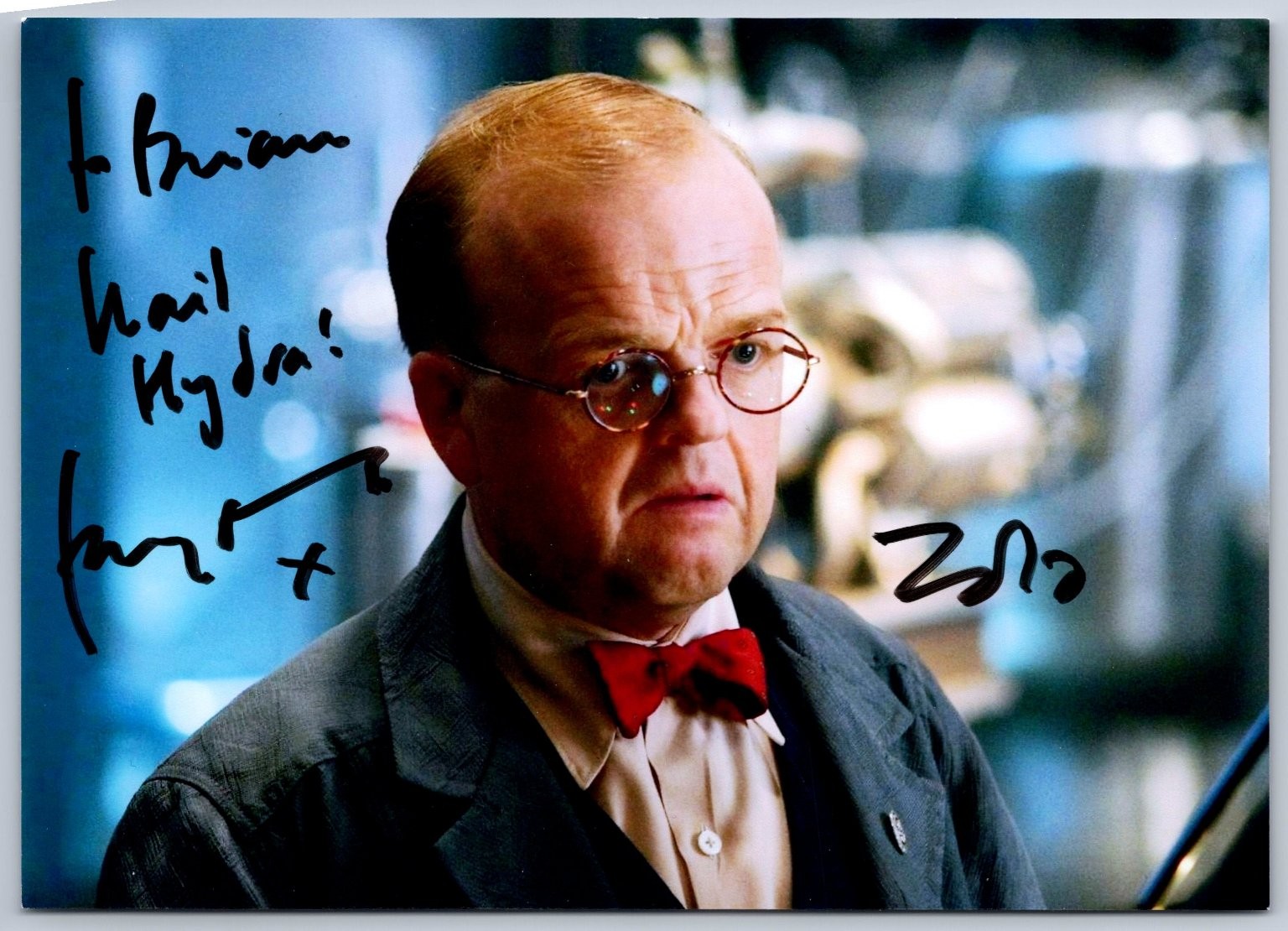 Toby Jones Signed Autograph Photo Arnim Zola Hail Hydra MCU Captain America